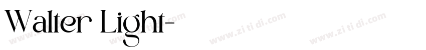 Walter Light字体转换 Walter Light字体转换